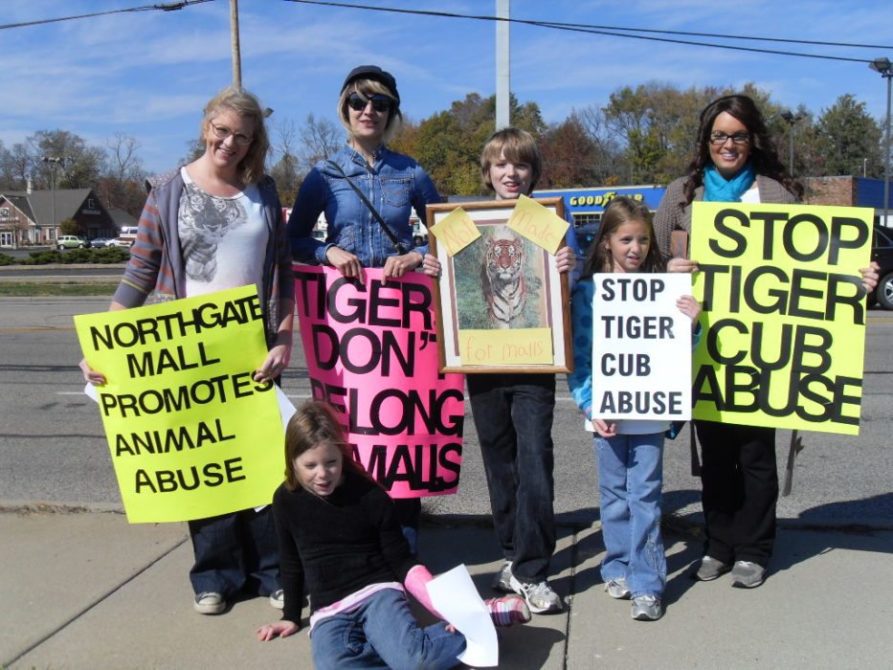 Protesting Cub Petting Displays