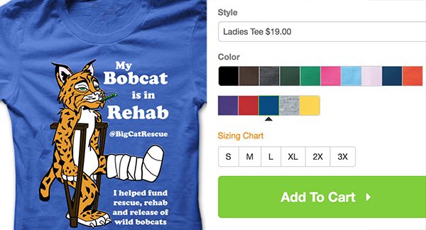 Mr Claws Bobcat Rehab Tee